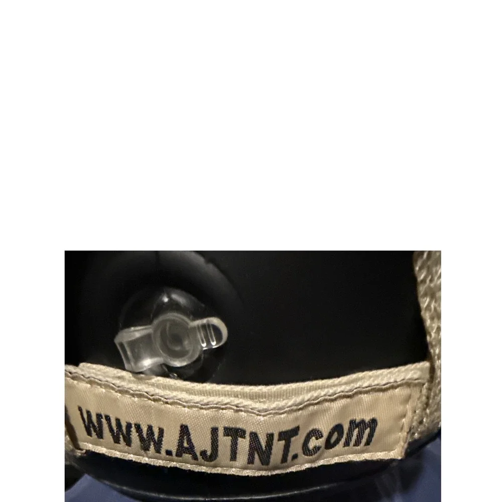 AJs Truck & Trailer Center Tan Mesh Back Trucker Hat Snapback Cap Vintage Style